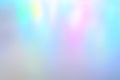 Iridescent holographic abstract aurora light neon colors background. Blurred pastel multicolored backdrop from lights.